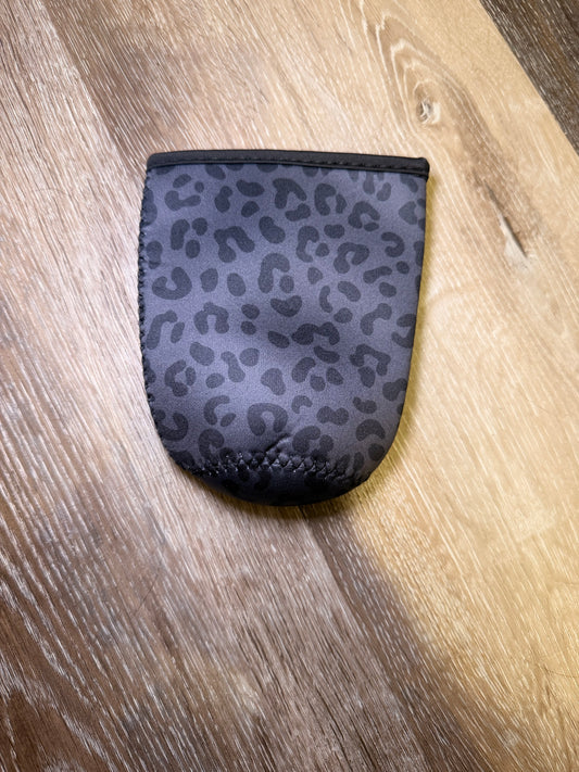 Black Leopard Koozie